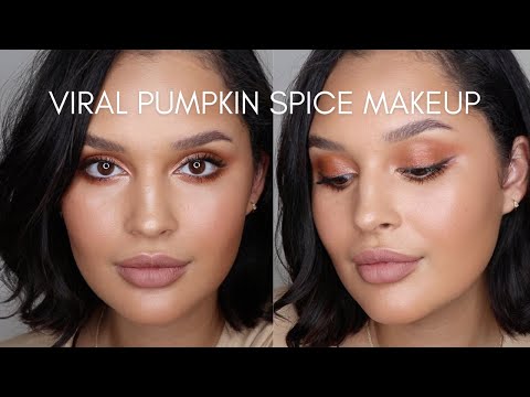 viral pumpkin spice makeup