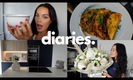 new apartment tour, hosting girls nights & food shopping | moving diaries